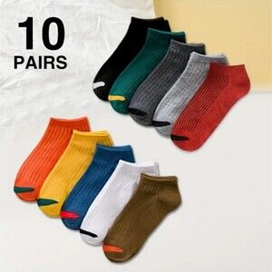 ribbed color block, no-show socks solid